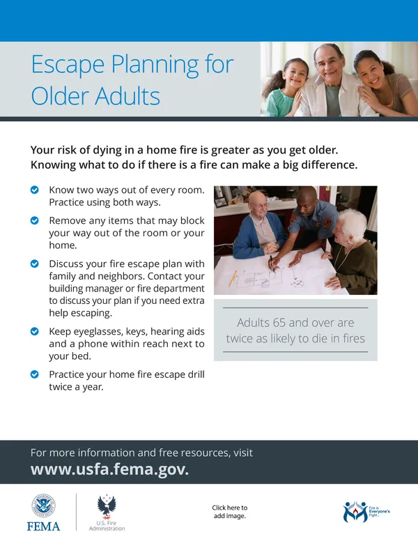 escape planning for older adults handout